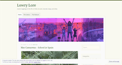 Desktop Screenshot of lowrylore.wordpress.com