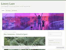 Tablet Screenshot of lowrylore.wordpress.com