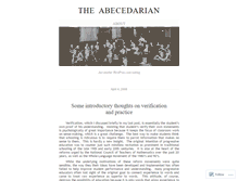 Tablet Screenshot of abcessays.wordpress.com