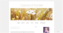 Desktop Screenshot of coloursofsunset.wordpress.com