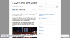 Desktop Screenshot of liannebellceramics.wordpress.com