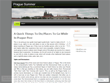 Tablet Screenshot of praguesummer2009.wordpress.com