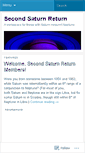 Mobile Screenshot of 2ndsaturnreturn.wordpress.com