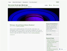 Tablet Screenshot of 2ndsaturnreturn.wordpress.com