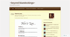 Desktop Screenshot of beyondbluestockings.wordpress.com