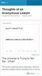 Mobile Screenshot of anonlawyer.wordpress.com
