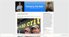 Desktop Screenshot of formerlyfatmatt.wordpress.com