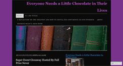 Desktop Screenshot of chocolatelotusflower.wordpress.com