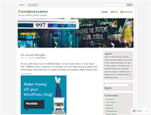 Tablet Screenshot of confrontation.wordpress.com