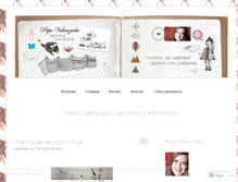 Tablet Screenshot of pepavalenzuela.wordpress.com