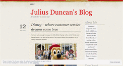 Desktop Screenshot of juliusduncan.wordpress.com