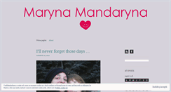 Desktop Screenshot of marynamandaryna.wordpress.com