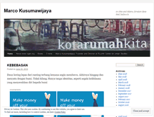 Tablet Screenshot of mkusumawijaya.wordpress.com