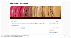 Desktop Screenshot of macaronsandmirabelles.wordpress.com