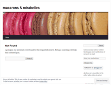 Tablet Screenshot of macaronsandmirabelles.wordpress.com