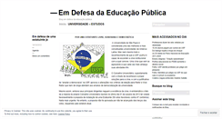 Desktop Screenshot of emdefesadaeducacao.wordpress.com