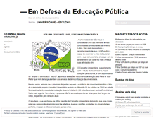 Tablet Screenshot of emdefesadaeducacao.wordpress.com