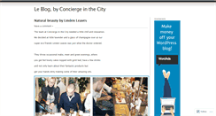 Desktop Screenshot of conciergeinthecity.wordpress.com