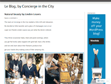 Tablet Screenshot of conciergeinthecity.wordpress.com