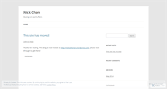 Desktop Screenshot of nickandtheworld.wordpress.com