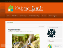 Tablet Screenshot of fabricbirds.wordpress.com
