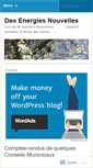 Mobile Screenshot of desenergiesnouvelles.wordpress.com