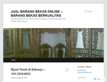 Tablet Screenshot of bekasbarumurah.wordpress.com