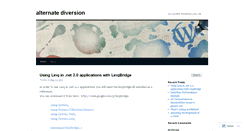 Desktop Screenshot of alterdiversion.wordpress.com