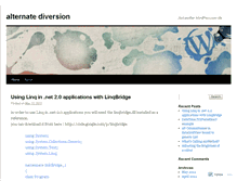 Tablet Screenshot of alterdiversion.wordpress.com