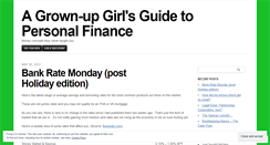 Desktop Screenshot of lessonsinpersonalfinance.wordpress.com