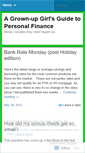 Mobile Screenshot of lessonsinpersonalfinance.wordpress.com