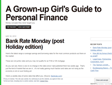 Tablet Screenshot of lessonsinpersonalfinance.wordpress.com