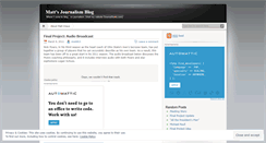 Desktop Screenshot of mattkraus813.wordpress.com