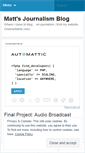 Mobile Screenshot of mattkraus813.wordpress.com