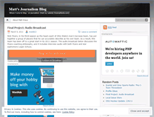 Tablet Screenshot of mattkraus813.wordpress.com
