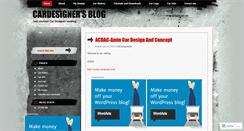 Desktop Screenshot of cardesigner.wordpress.com