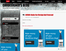 Tablet Screenshot of cardesigner.wordpress.com