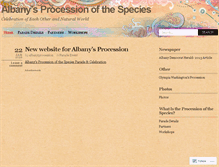 Tablet Screenshot of albanyprocession.wordpress.com