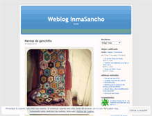 Tablet Screenshot of inmasancho.wordpress.com