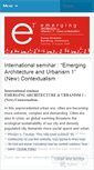 Mobile Screenshot of emergingarch.wordpress.com