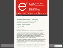 Tablet Screenshot of emergingarch.wordpress.com