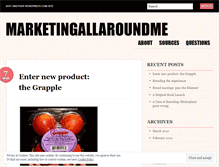 Tablet Screenshot of marketingallaroundme.wordpress.com