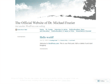 Tablet Screenshot of michaelfrazier.wordpress.com