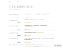 Tablet Screenshot of lisajanebridal.wordpress.com