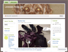 Tablet Screenshot of lessonsfromgus.wordpress.com