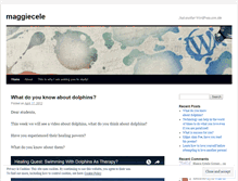 Tablet Screenshot of maggiecele.wordpress.com