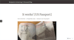 Desktop Screenshot of benjimandavid.wordpress.com