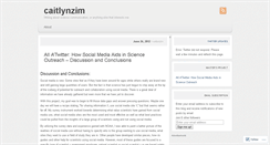 Desktop Screenshot of caitlynzim.wordpress.com