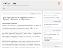 Tablet Screenshot of caitlynzim.wordpress.com