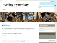 Tablet Screenshot of markingmyterritory.wordpress.com